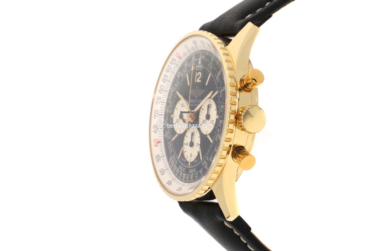 Breitling Navitimer Cosmonaute Mens watch Unisex Manual winding Yellow gold 81600 - gallery