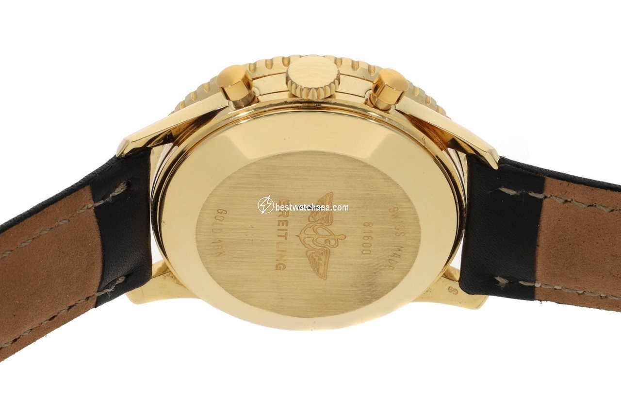 Breitling Navitimer Cosmonaute Mens watch Unisex Manual winding Yellow gold 81600 - gallery