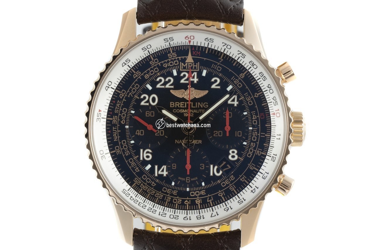 Breitling Navitimer Cosmonaute Mens watch Unisex Manual winding Red gold RB0210