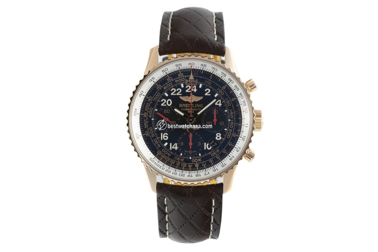 Breitling Navitimer Cosmonaute Mens watch Unisex Manual winding Red gold RB0210 - gallery
