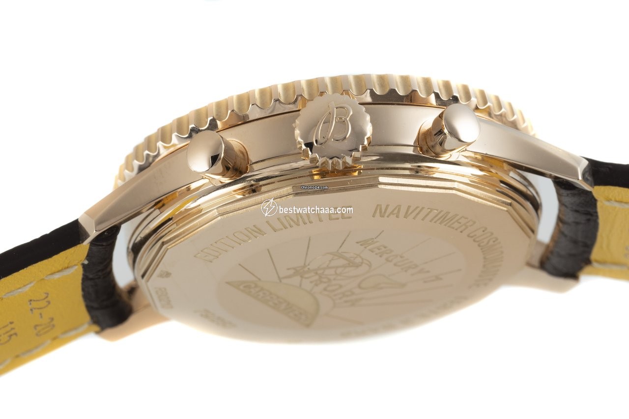 Breitling Navitimer Cosmonaute Mens watch Unisex Manual winding Red gold RB0210 - gallery