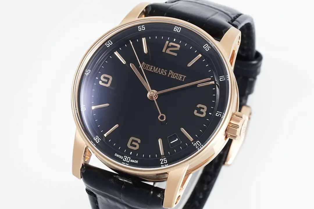 watch Audemars Piguet CODE 11.59 Blue Dial Three-Hand Automatic Watch   Rose Gold and Stainless Steel, 41mm - gallery