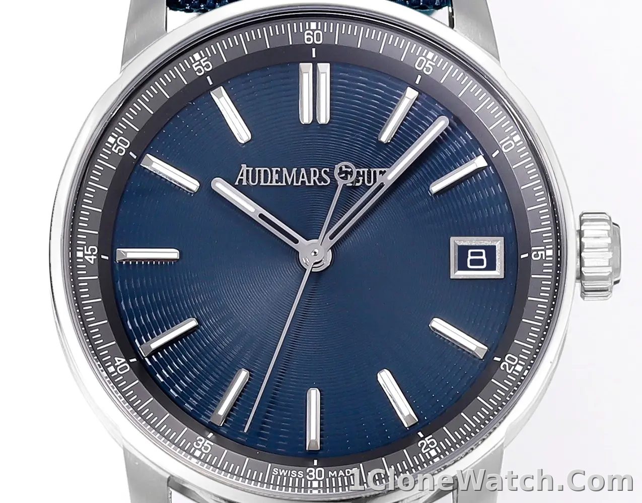 watch Audemars Piguete CODE 11.59 Automatic Watch   Night Blue Dial, Stainless Steel Case, Blue Fabric Strap, 41mm