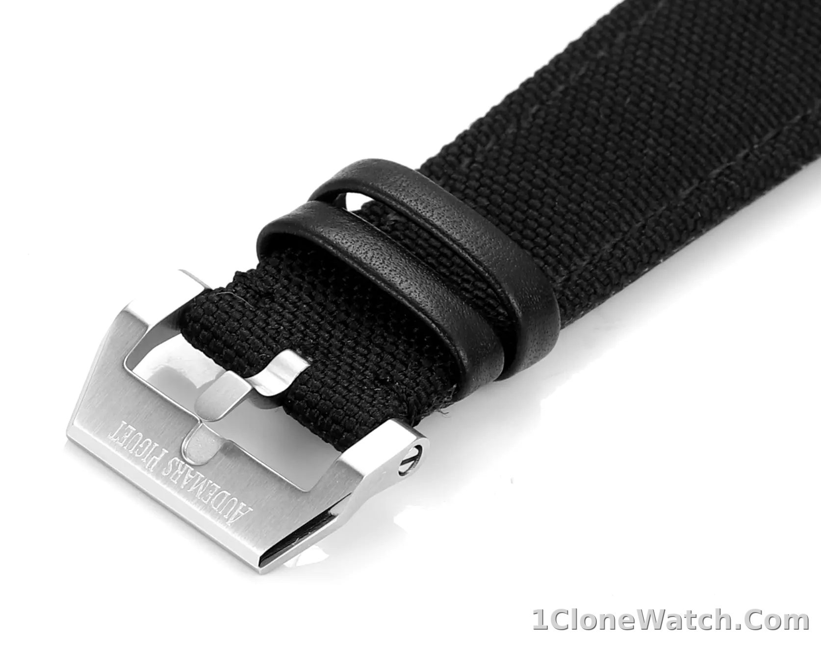 watch Audemars Pigeut CODE 11.59 Smoke Grey Dial Stainless Steel Case Black Fabric Strap Automatic Watch 41mm