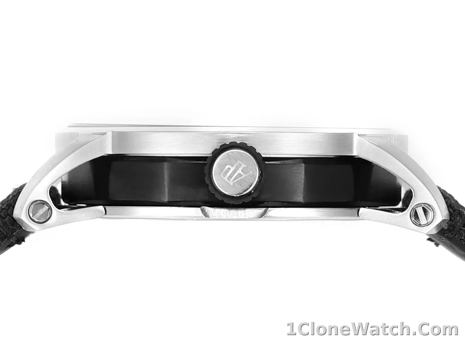 watch Audemars Pigeut CODE 11.59 Smoke Grey Dial Stainless Steel Case Black Fabric Strap Automatic Watch 41mm