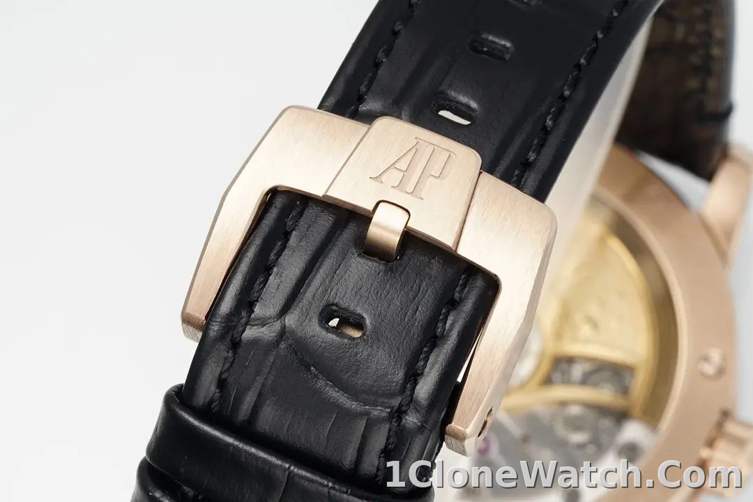 watch Audemars Piguet CODE 11.59 Blue Dial Three-Hand Automatic Watch   Rose Gold and Stainless Steel, 41mm
