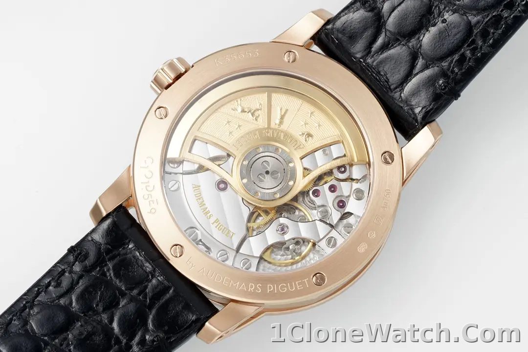 watch Audemars Piguet CODE 11.59 Blue Dial Three-Hand Automatic Watch   Rose Gold and Stainless Steel, 41mm