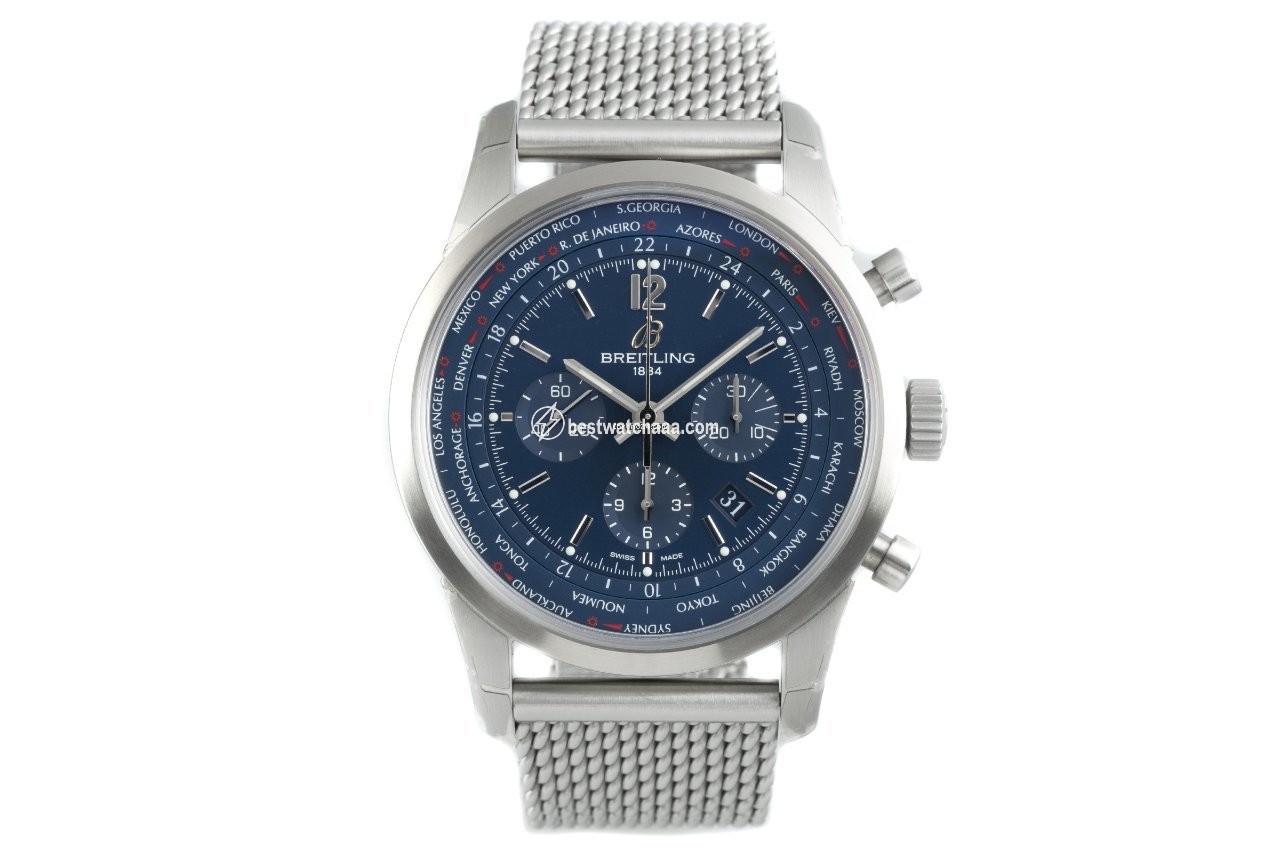 Breitling Transocean Chronograph Unitime Mens watch Unisex Automatic Steel AB0510 - gallery