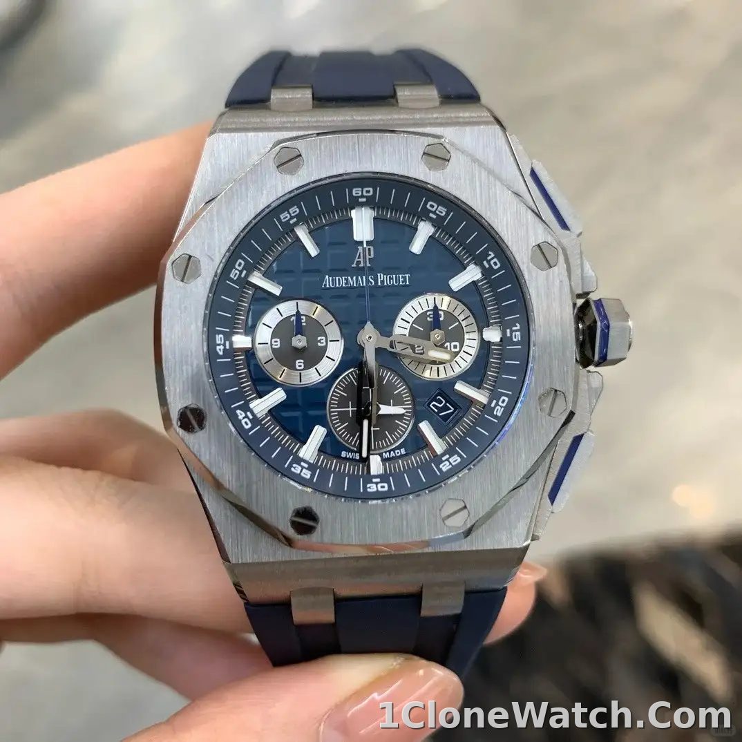 Audemars Piguet Royal Oak Offshore Selfwinding Chronograph Blue, Silver 26480TI.OO.A027CA.01