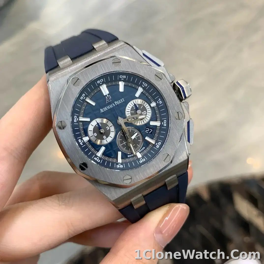 Audemars Piguet Royal Oak Offshore Selfwinding Chronograph Blue, Silver 26480TI.OO.A027CA.01