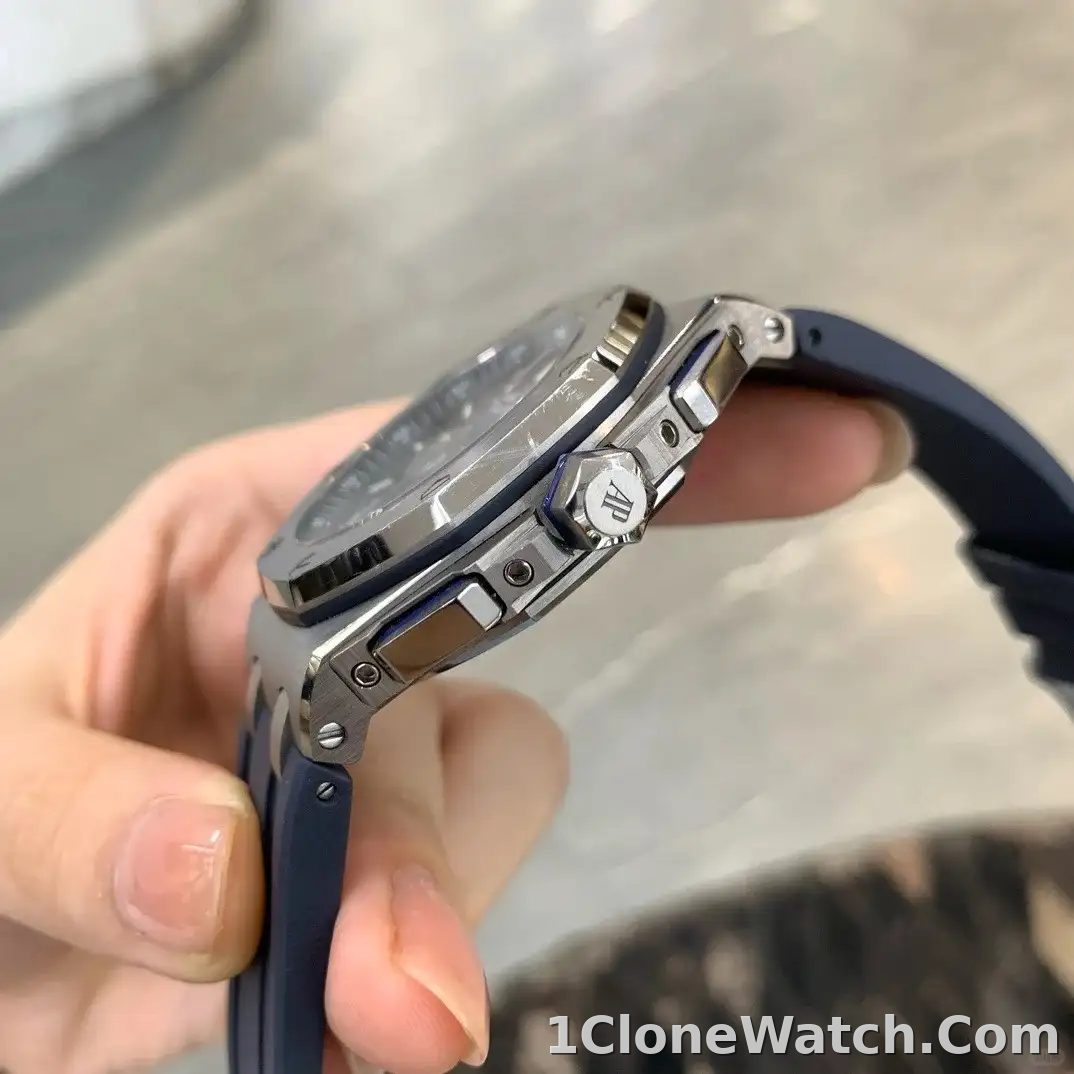 Audemars Piguet Royal Oak Offshore Selfwinding Chronograph Blue, Silver 26480TI.OO.A027CA.01