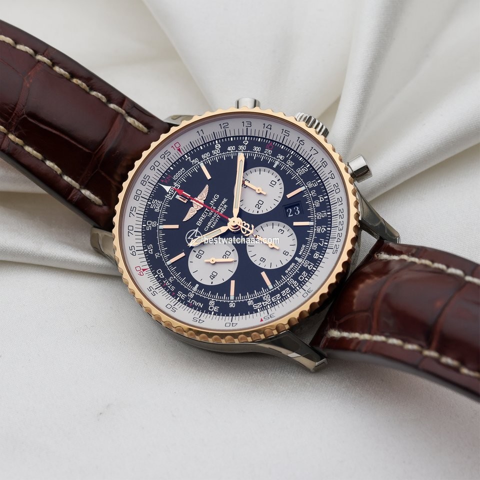 Breitling Navitimer 01 (46 MM) Mens watch Unisex Automatic Gold Steel UB012721 BE18 - gallery