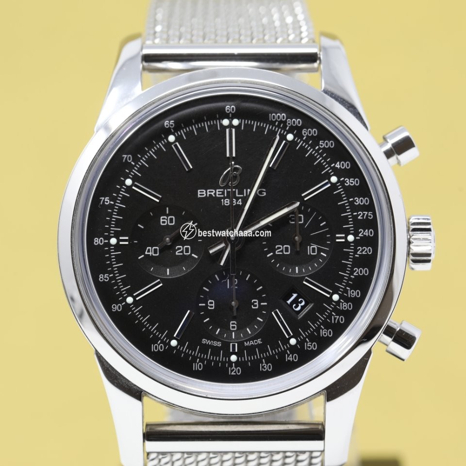 Breitling Transocean Chronograph Mens watch Unisex Automatic Steel AB015112 C860