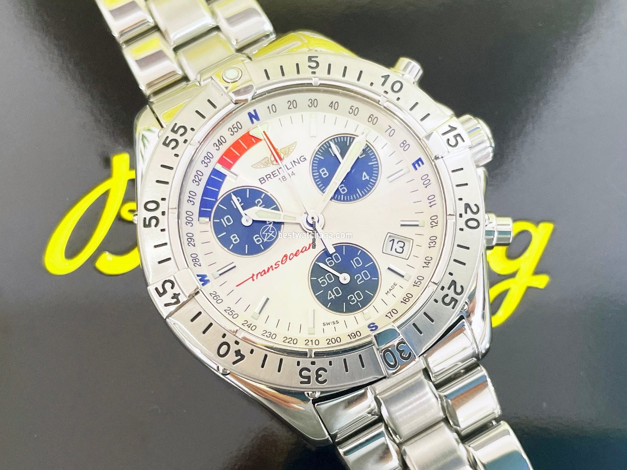 Breitling Transocean Chronograph Mens watch Unisex Quartz Steel A53340 - gallery