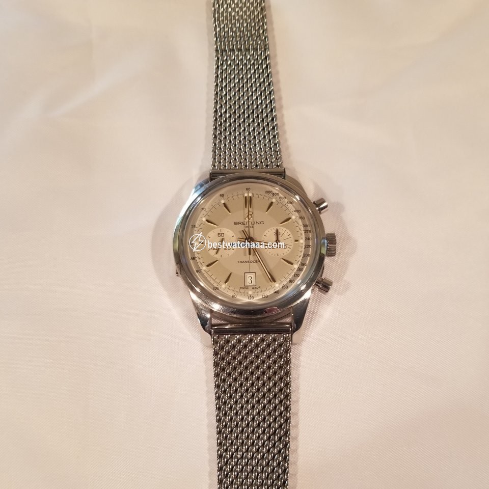 Breitling Transocean Chronograph Mens watch Unisex Automatic Steel AB015412 G784 - gallery