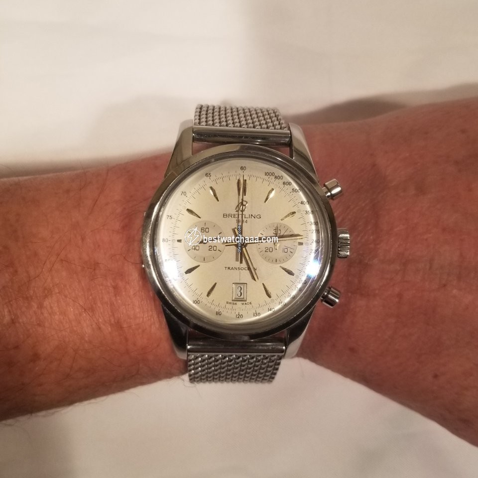 Breitling Transocean Chronograph Mens watch Unisex Automatic Steel AB015412 G784 - gallery