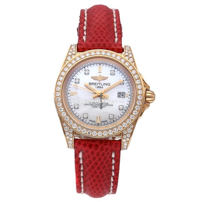 Breitling Galactic Womens watch Quartz Rose gold H7133063 A804