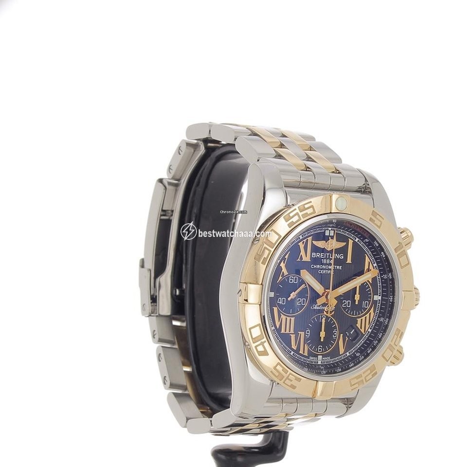 Breitling Chronomat 44 Mens watch Unisex Automatic Gold Steel CB011012 B957 - gallery