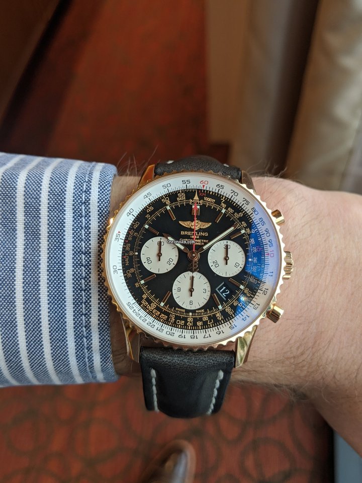 Breitling Navitimer 01 Mens watch Unisex Automatic Rose gold RB012012 BA49 - gallery