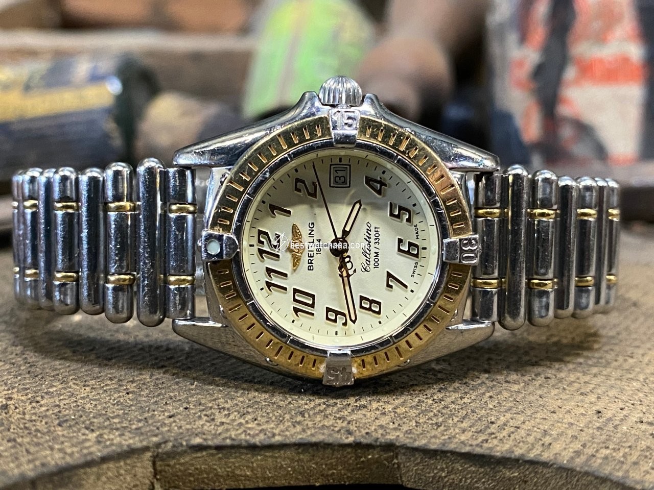 Breitling Callistino Womens watch Quartz Gold Steel D52345 - gallery