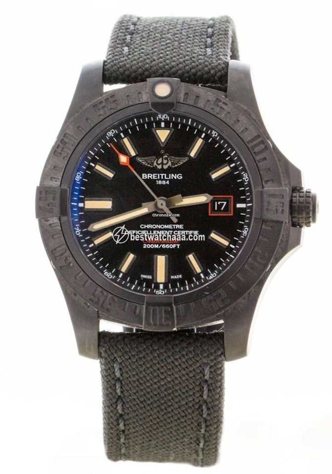 Breitling Avenger Blackbird 44 Mens watch Unisex Automatic Titanium V1731110 BD74