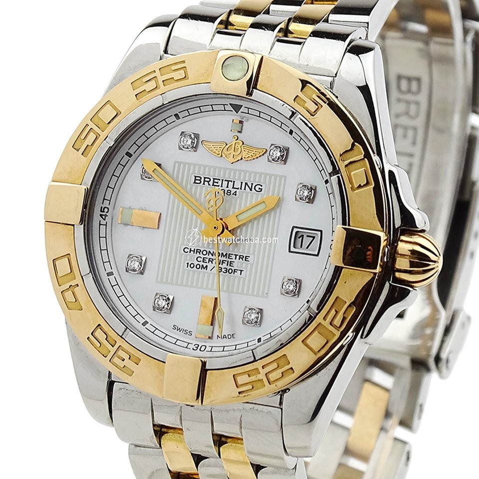 Breitling Galactic 32 Womens watch Quartz Gold Steel C71356L2 - gallery