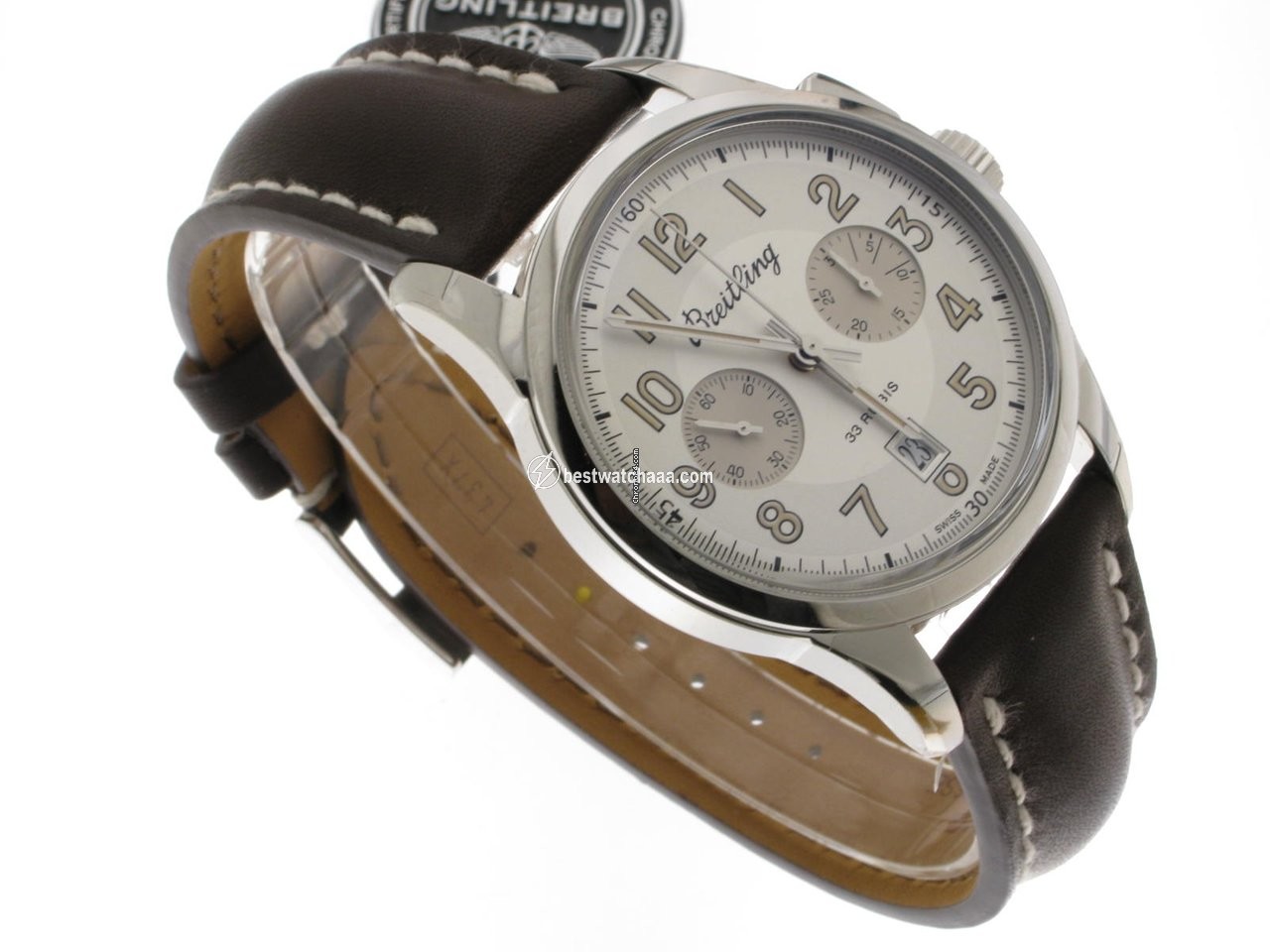 Breitling Transocean Chronograph 1915 Mens watch Unisex Automatic Steel AB141112 G799 437X - gallery