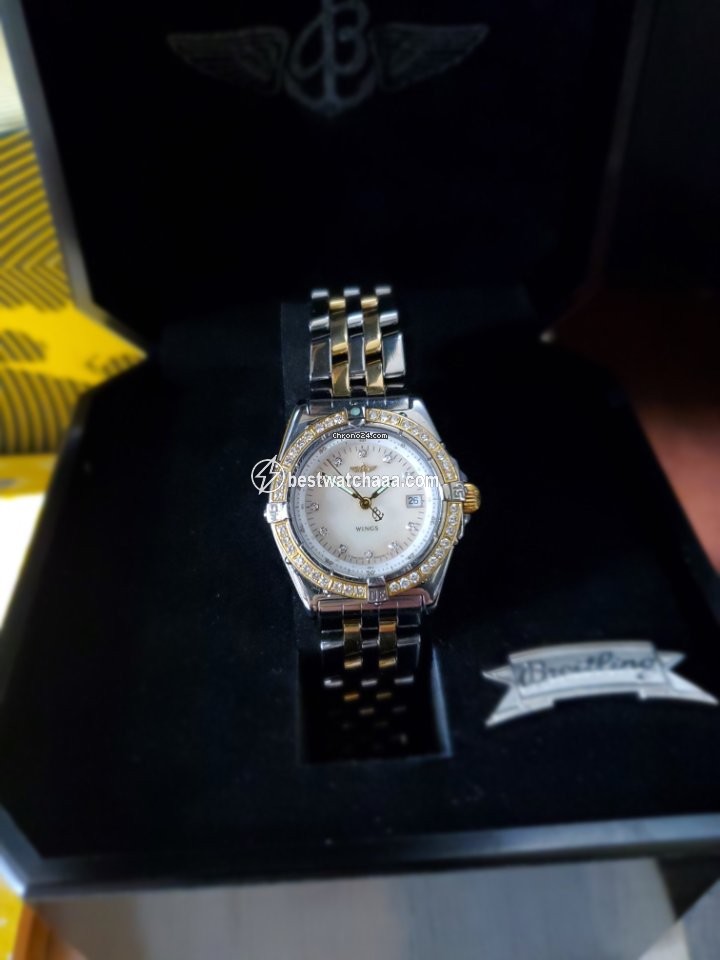 Breitling Wings Lady Womens watch Quartz Gold Steel D67350 - gallery
