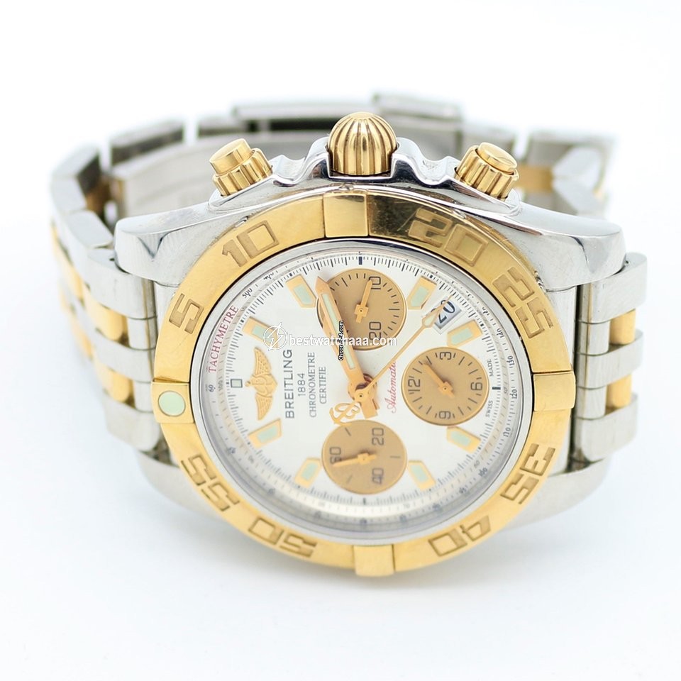 Breitling Chronomat 41 Mens watch Unisex Automatic Gold Steel CB014012 G713 378C - gallery