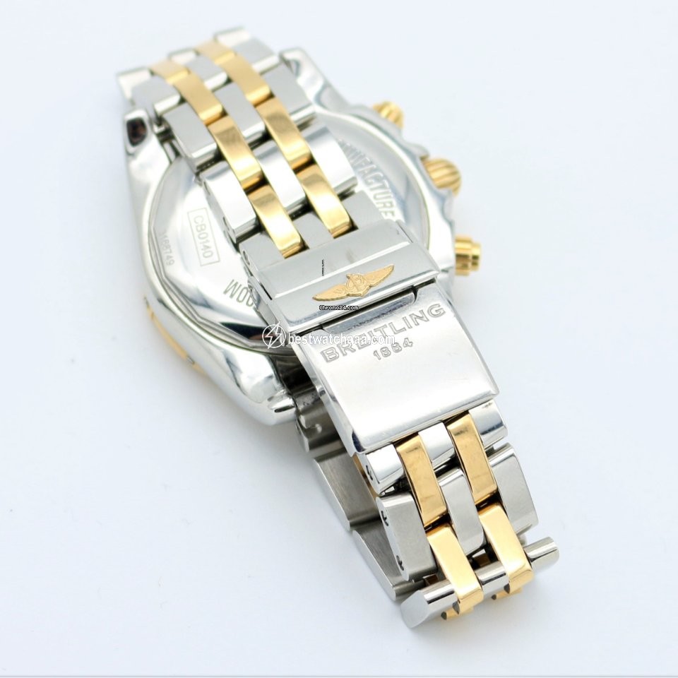 Breitling Chronomat 41 Mens watch Unisex Automatic Gold Steel CB014012 G713 378C - gallery
