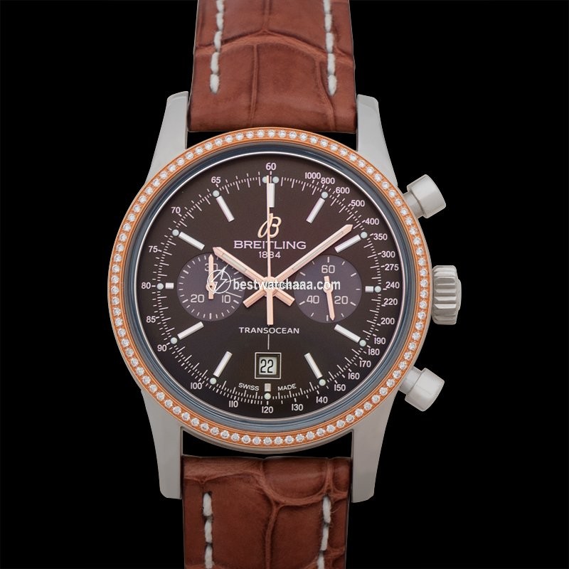 Breitling Transocean Chronograph 38 Mens watch Unisex Automatic Steel U4131053 Q600
