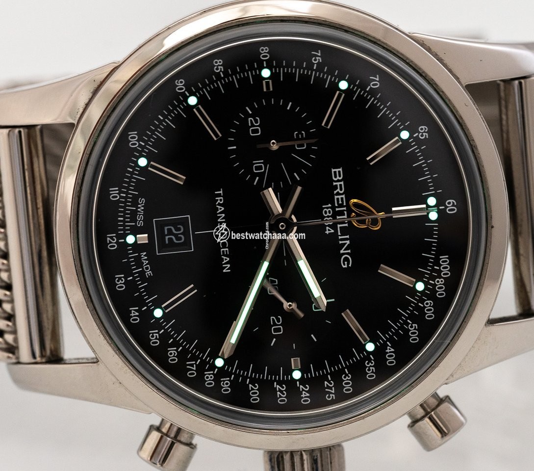 Breitling Transocean Chronograph 38 Mens watch Unisex Automatic Steel A4131012 BC06 - gallery