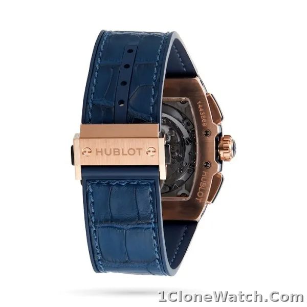 Hublot Spirit Of Big Bang Men Automatic Blue Alligator Watch 641.OX.7180.LR