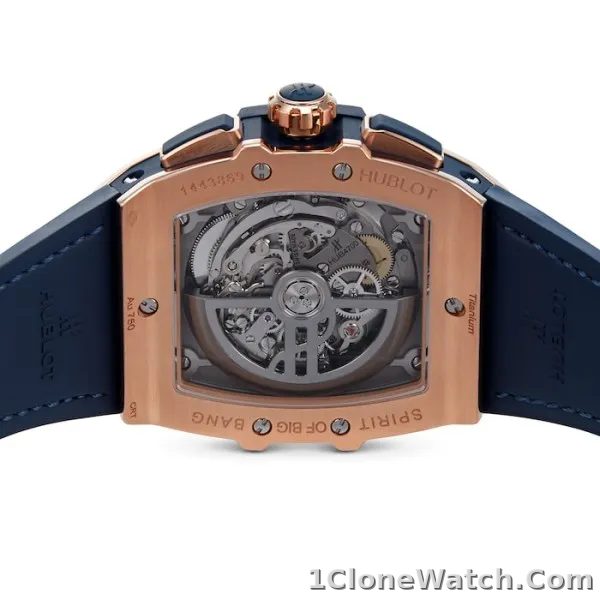 Hublot Spirit Of Big Bang Men Automatic Blue Alligator Watch 641.OX.7180.LR