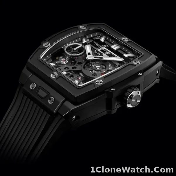 Hublot Spirit Of Big Bang Men Automatic Black Rubber Watch 614.CI.1170.RX