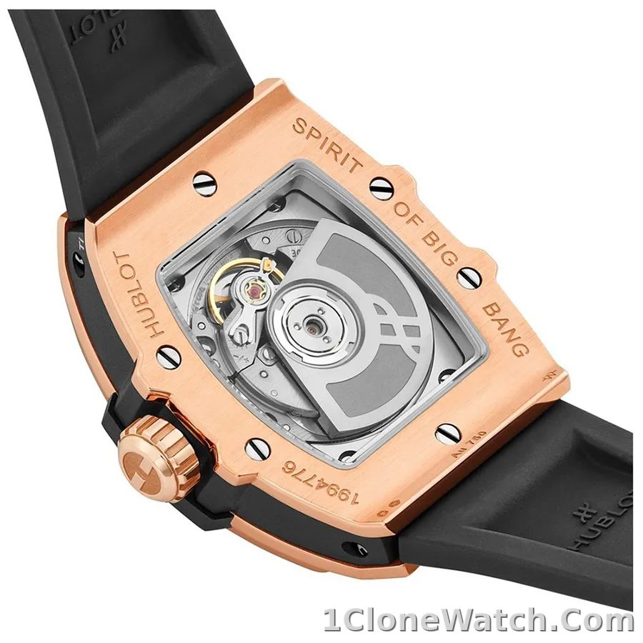 Hublot Spirit Of Big Bang Women Automatic Black Rubber Watch 665.OX.1180.RX.1204