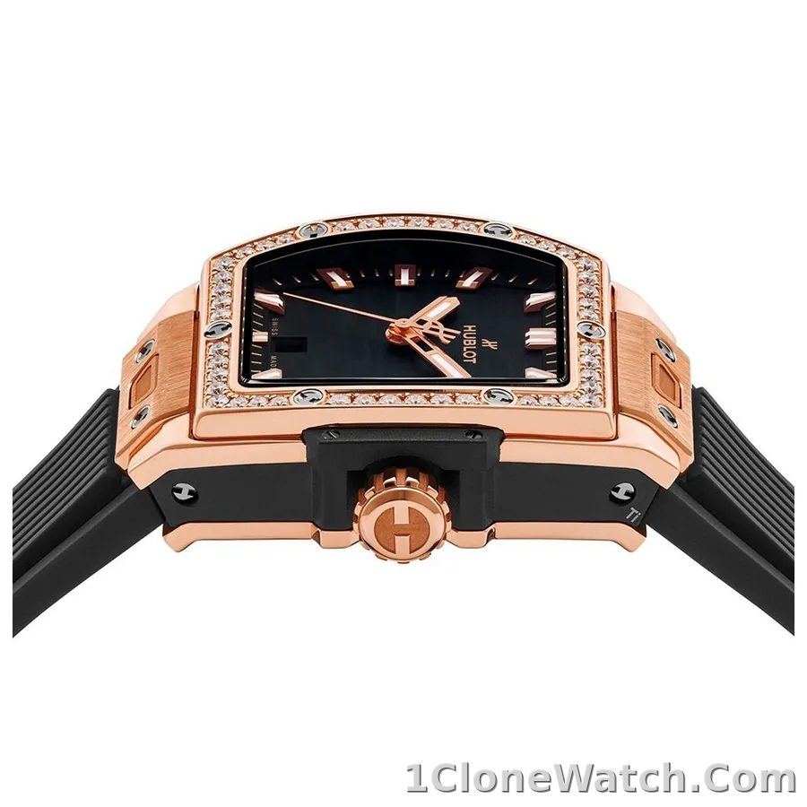 Hublot Spirit Of Big Bang Women Automatic Black Rubber Watch 665.OX.1180.RX.1204