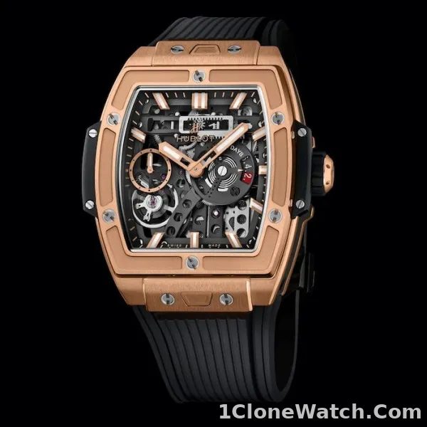 Hublot Spirit Of Big Bang Men Automatic Black Rubber Watch 614.OX.1180.RX