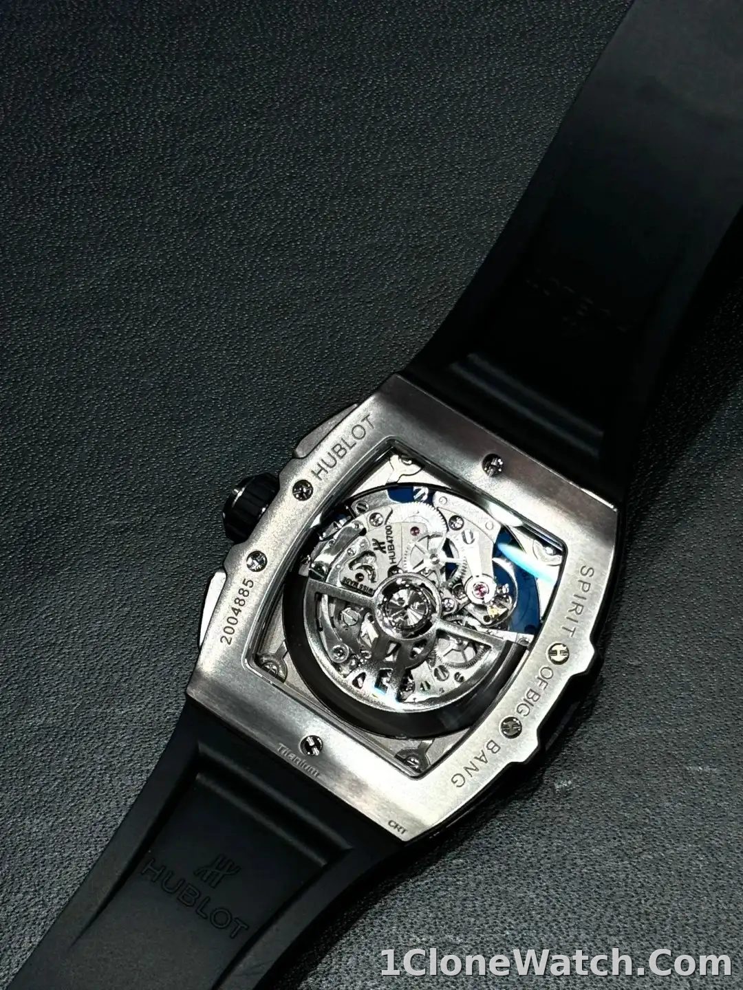 Hublot Spirit Of Big Bang Men Automatic Blue Rubber Watch 641.NX.7170.RX