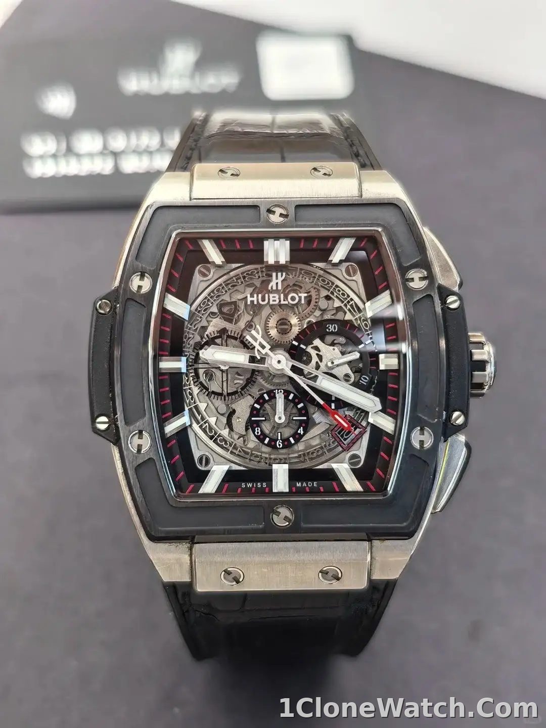 Hublot Spirit Of Big Bang Men Automatic Black Rubber Watch 601.NM.0173.RX