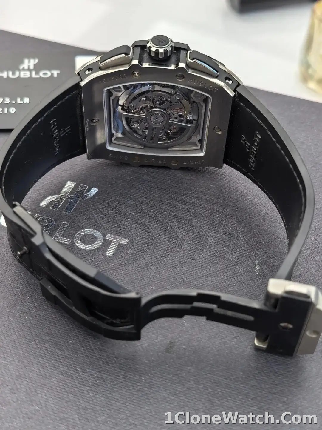 Hublot Spirit Of Big Bang Men Automatic Black Rubber Watch 601.NM.0173.RX