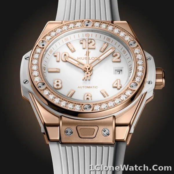 Hublot Big Bang Women Automatic White Rubber Watch 485.OE.2080.RW.1204