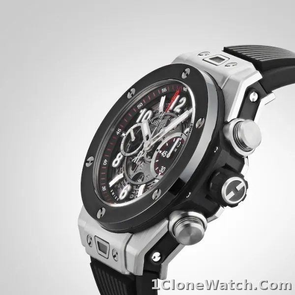 Hublot Big Bang Men Automatic Black Rubber Watch 411.NM.1170.RX