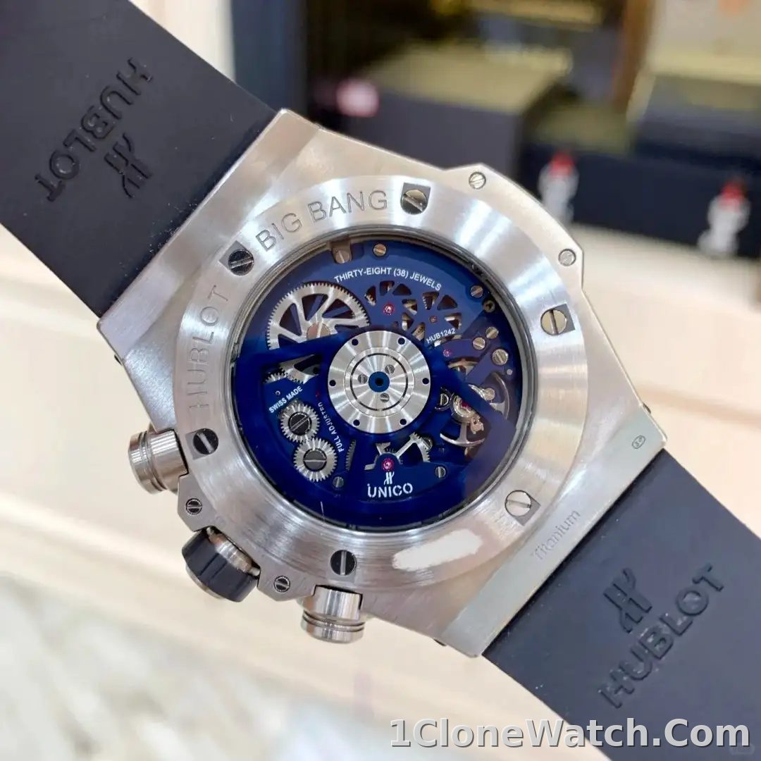 Hublot Big Bang Men Automatic Blue Rubber Watch 411.NX.5179.RX