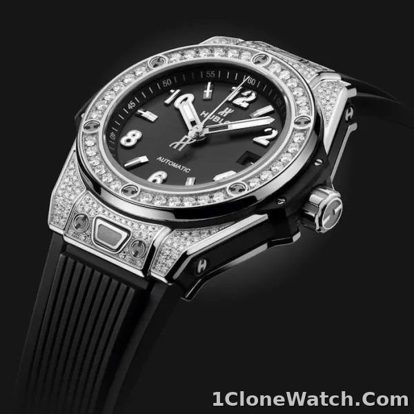 Hublot Big Bang Women Automatic Black Rubber Watch 485.SX.1170.RX.1604