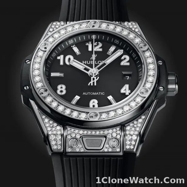 Hublot Big Bang Women Automatic Black Rubber Watch 485.SX.1170.RX.1604