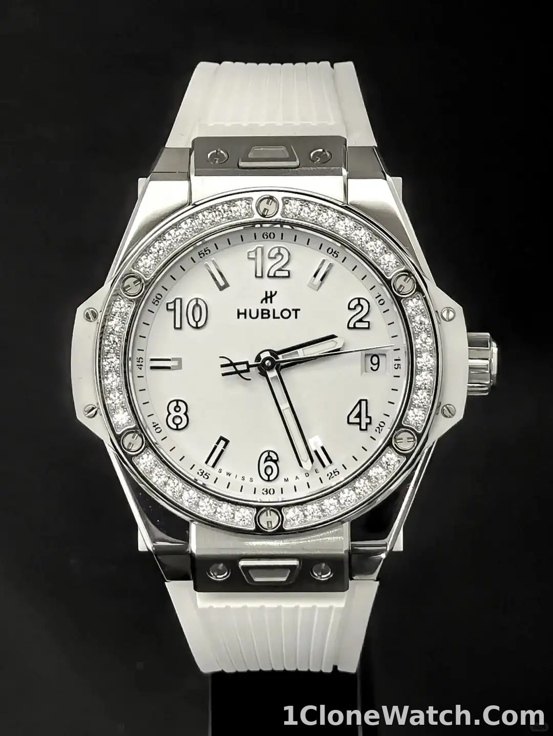 Hublot Big Bang Women Automatic White Rubber Watch 465.SE.2010.RW.1204