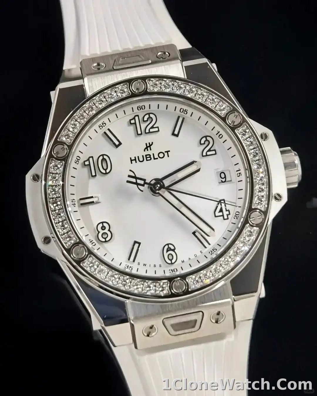 Hublot Big Bang Women Automatic White Rubber Watch 465.SE.2010.RW.1204
