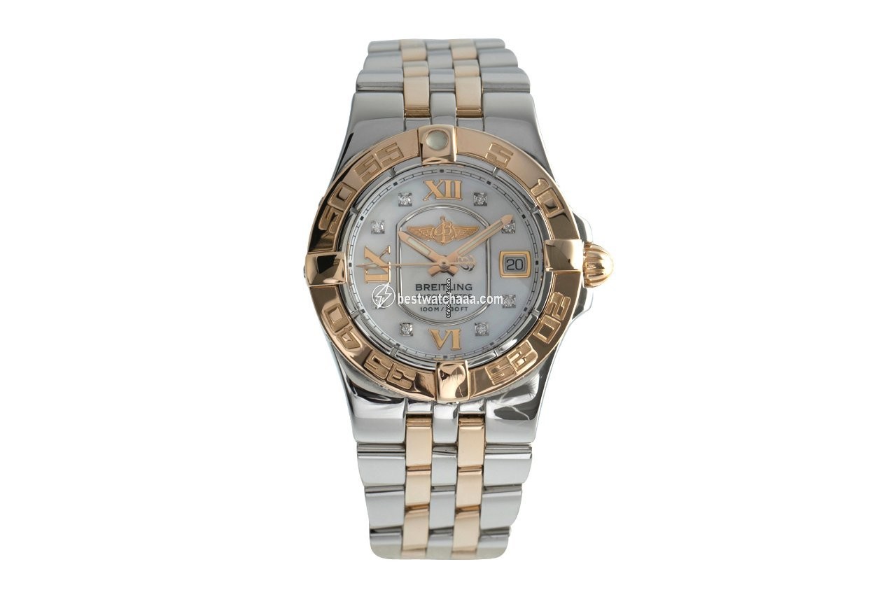 Breitling Galactic 30 Womens watch Quartz Gold Steel C71340 - gallery