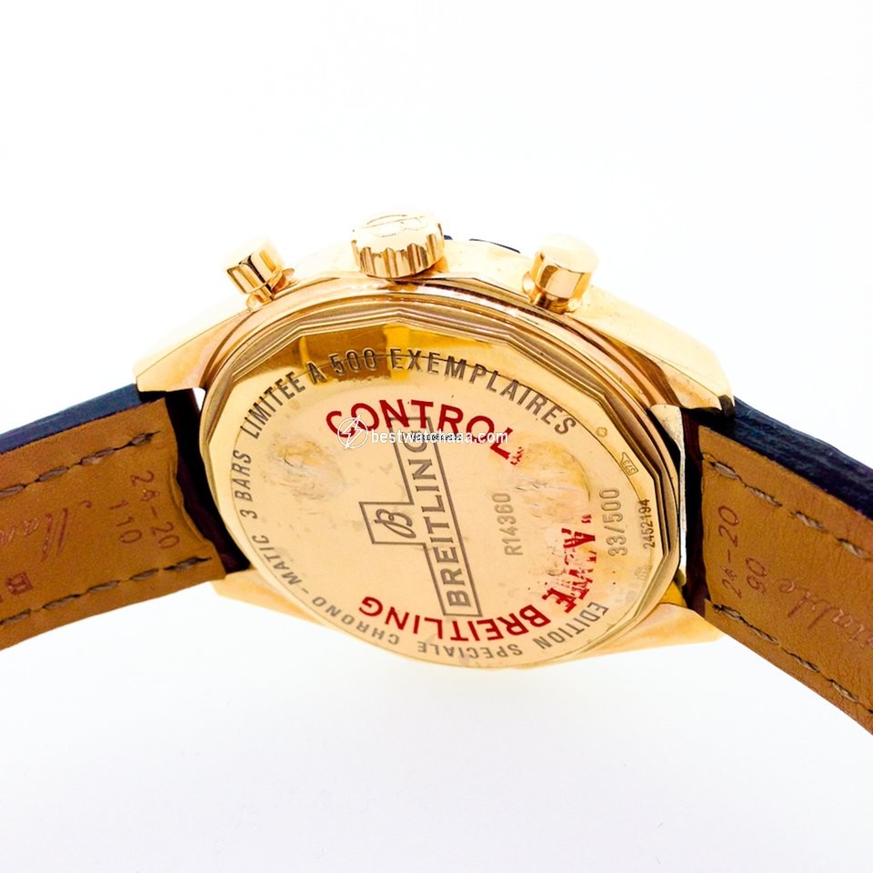 Breitling Chrono-Matic 49 Mens watch Unisex Automatic Red gold R1436002 B923 - gallery